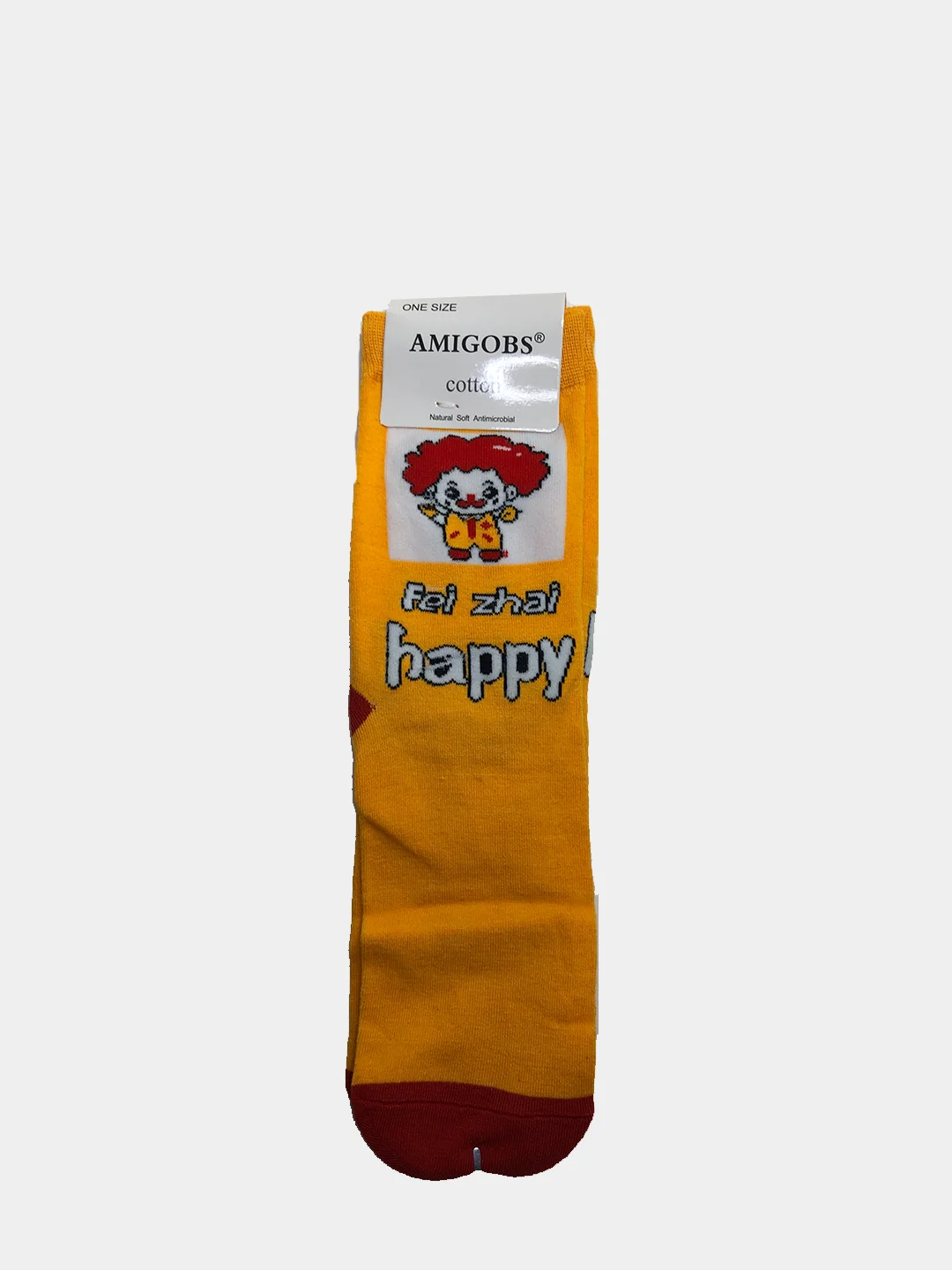 Желтый носки "Coca-Cola,Pringles,Pepsi,McDonalds"