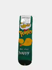 Зеленый носки "Coca-Cola,Pringles,Pepsi,McDonalds"