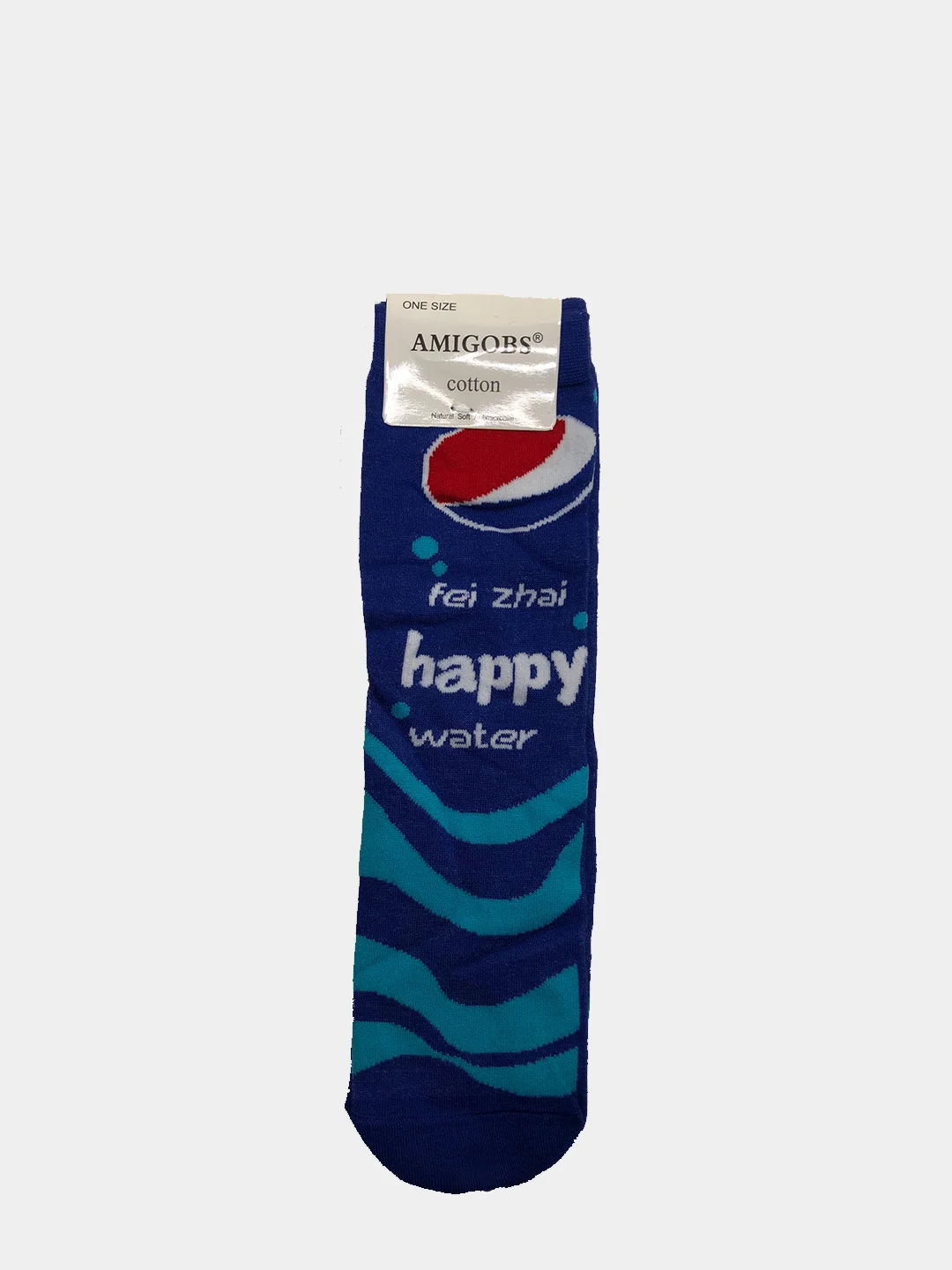Синий носки "Coca-Cola,Pringles,Pepsi,McDonalds"