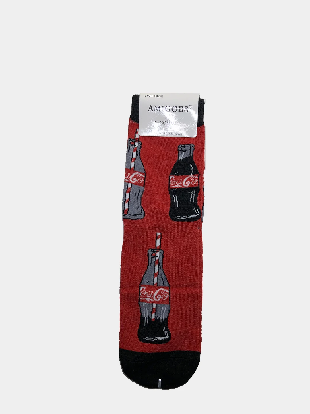 Красный носки "Coca-Cola,Pringles,Pepsi,McDonalds"