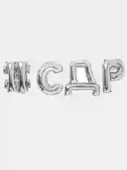 Серебряный шары Фольгированные # С Д Р, 16"