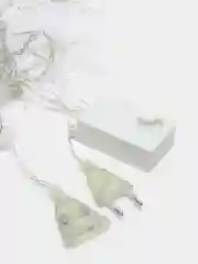 Желтый гирлянда штора "Снежинки"