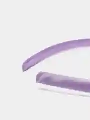 Фиолетовый ободок 1 см пластиковые с атласной тканью