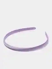Фиолетовый ободок 1 см пластиковые с атласной тканью