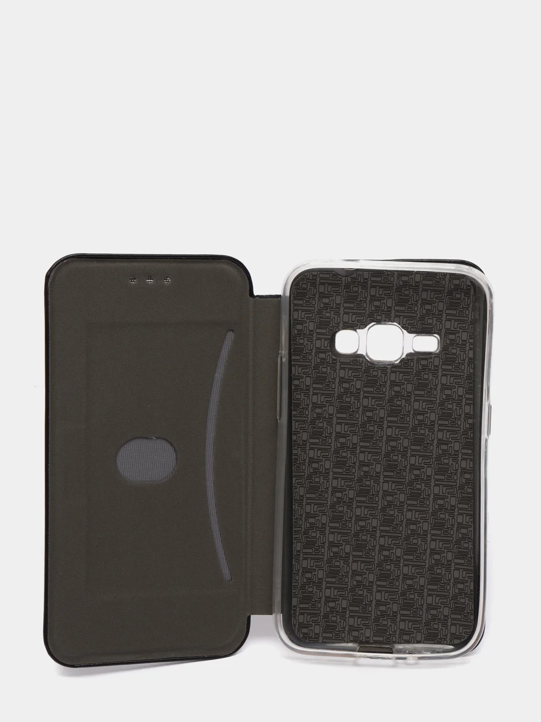 Черный чехол книжка Samsung Galaxy J1 2016 / J120