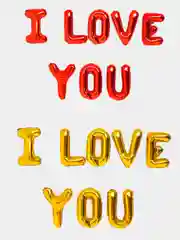 Шары фольгированные "Я тебя люблю. I love you", 8 шаров 16"