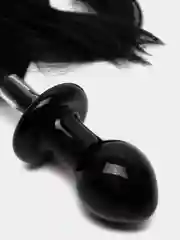 ЧЕРНАЯ СТЕКЛЯННАЯ PONY PLAY