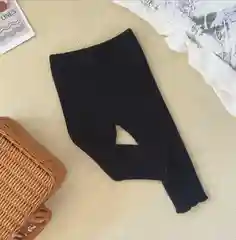 Черный лосины утеплённые, для девочек