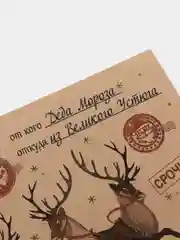 Конверт "Письмо от Деда Мороза", для мальчика