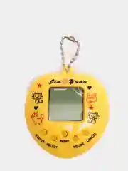 Желтый виртуальный электронный питомец игрушка Тамагочи / Tamagotchi / разные цвета. (сердечко)