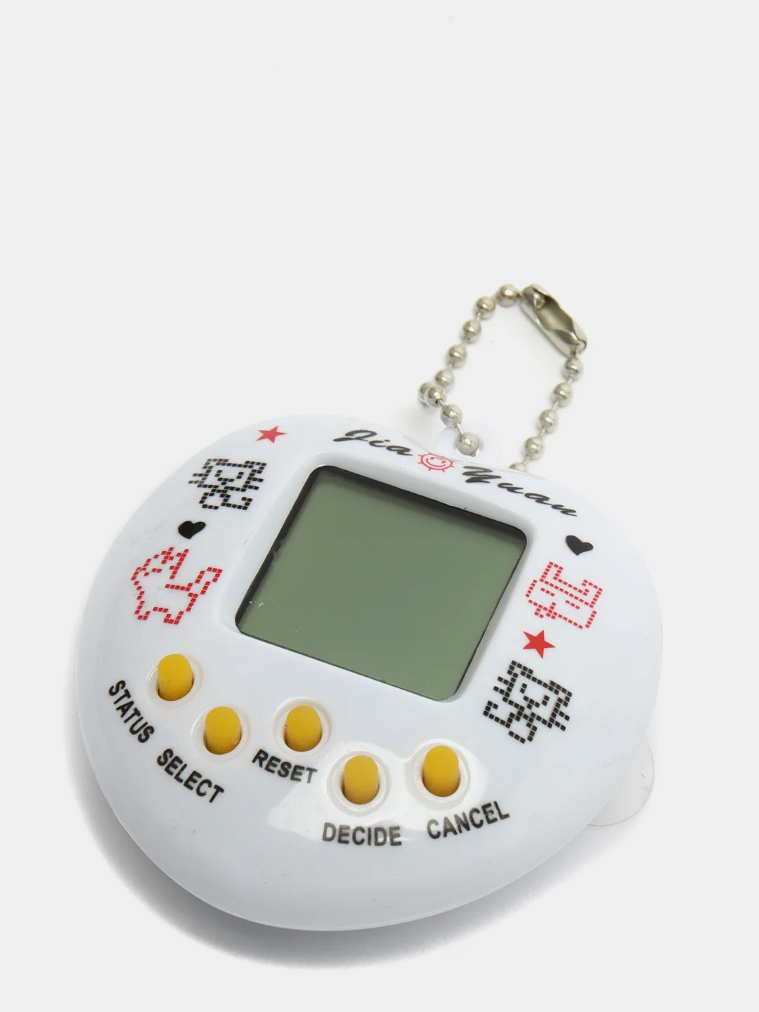 Белый виртуальный электронный питомец игрушка Тамагочи / Tamagotchi / разные цвета. (сердечко)
