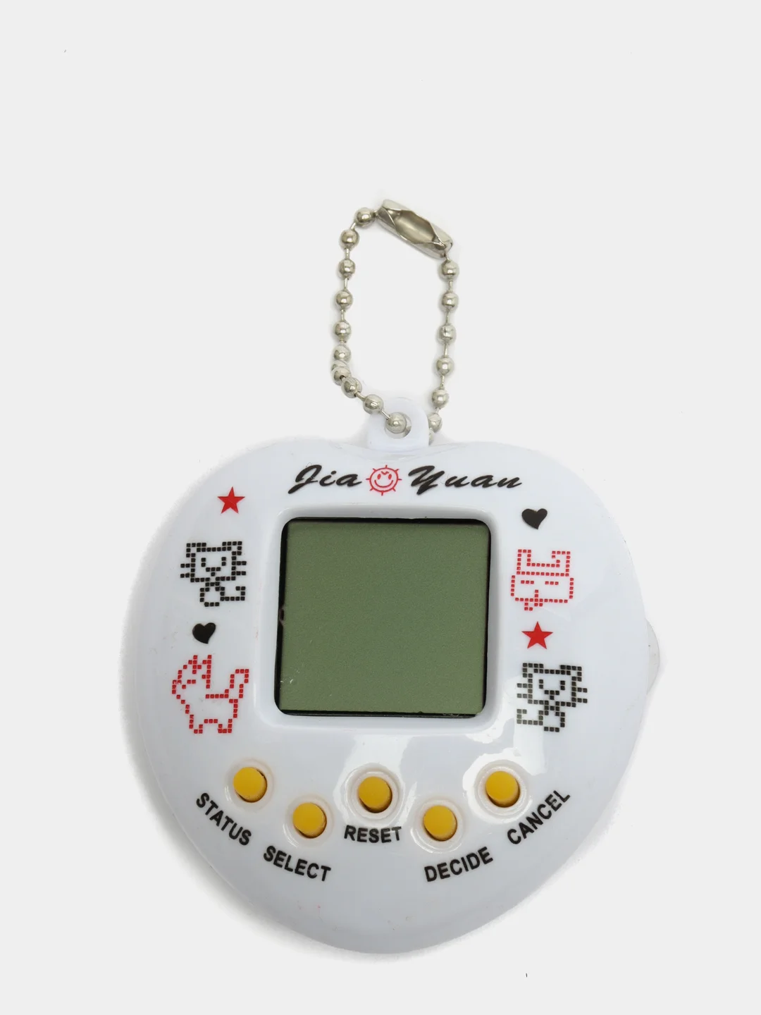 Белый виртуальный электронный питомец игрушка Тамагочи / Tamagotchi / разные цвета. (сердечко)