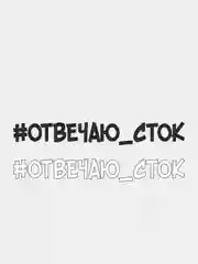 Черный наклейка на автомобиль "#отвечаю сток"