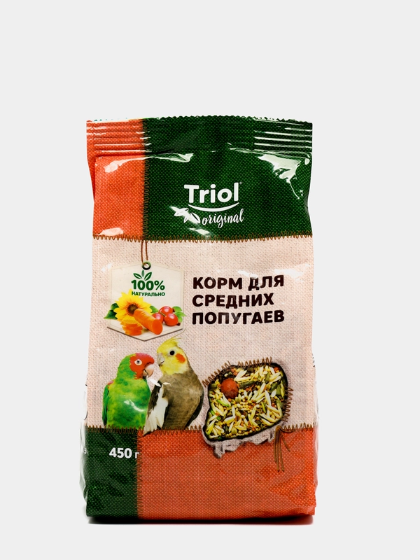 Корм Triol Original для средних попугаев, 450г