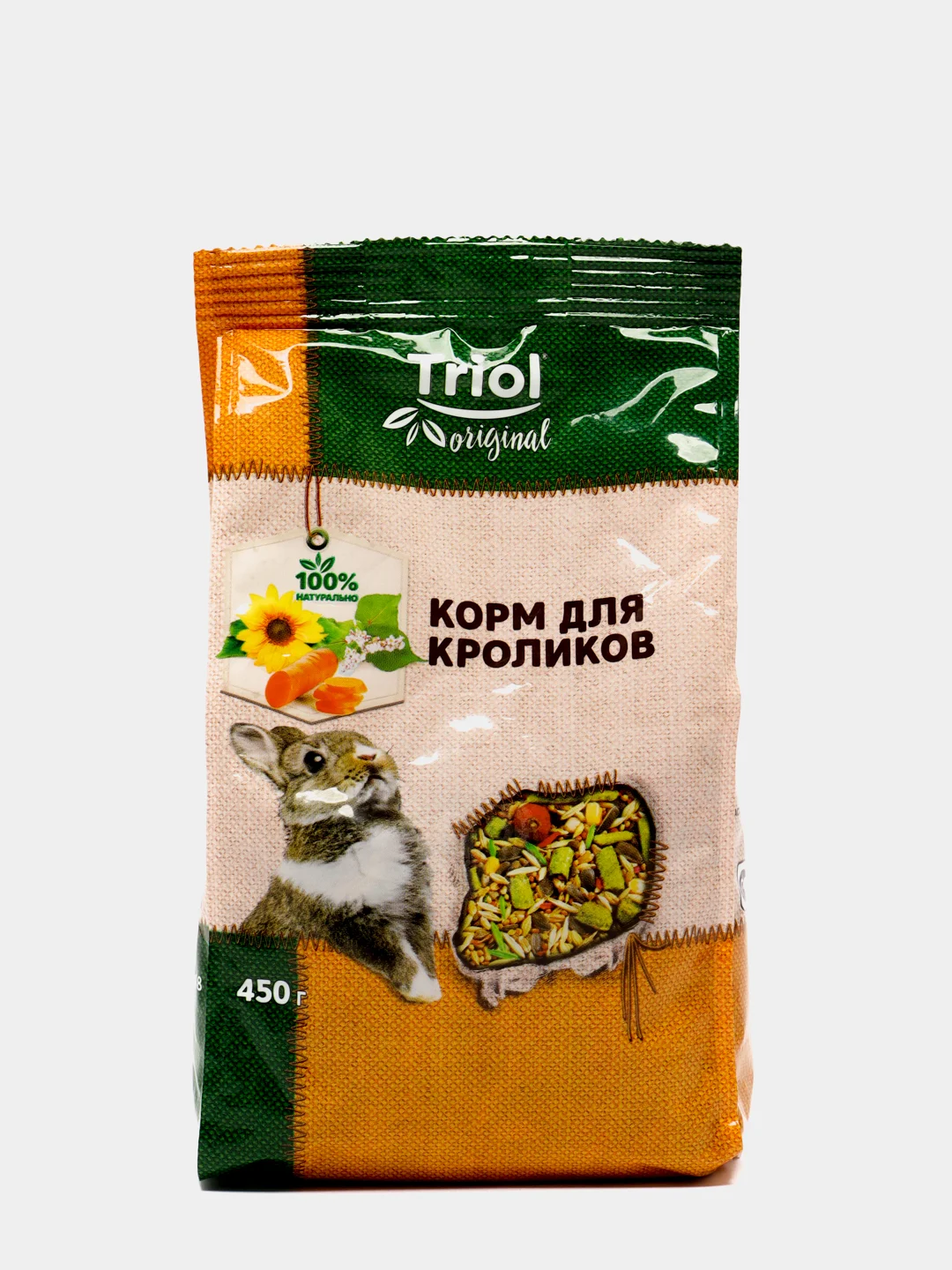 Полноценный корм для кроликов, 450 гр
