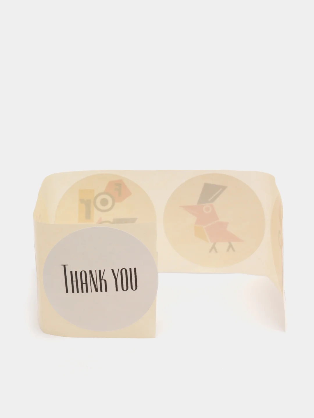 Наклейки бумажные Thank you, 4 х 4 см