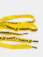 Шнурки Danger, жёлтые, 110 х 1 см