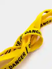 Шнурки Danger, жёлтые, 110 х 1 см