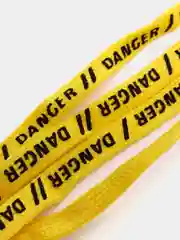 Шнурки Danger, жёлтые, 110 х 1 см