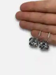 Серебряный серьги-подвески