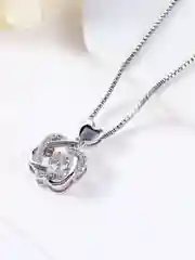 Серебряный цепочка. Цепочка с подвеской