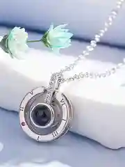 Серебряный цепочка-подвеска "Кошачий глаз"
