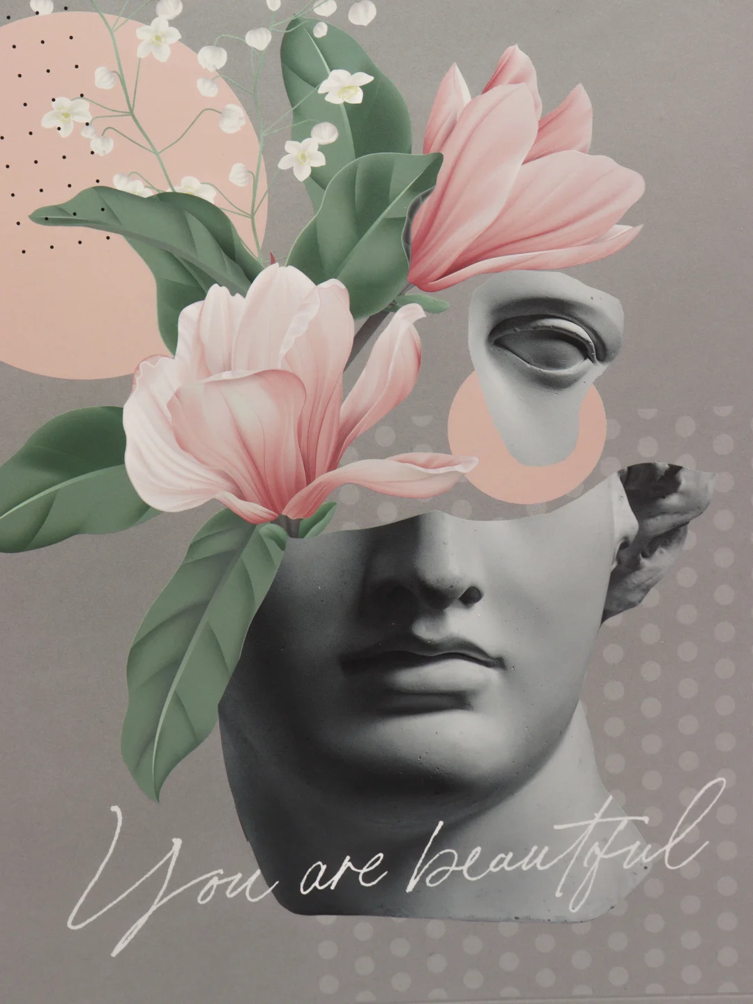 Пакет подарочный You are beautiful, 26 х 28 х 8 см