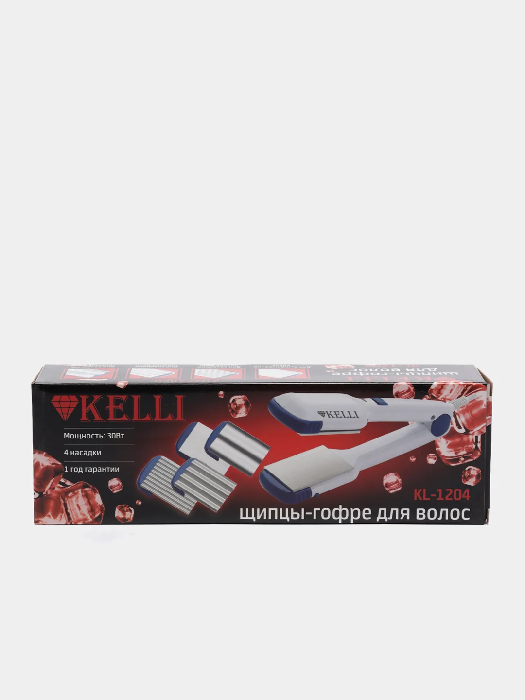 Выпрямитель для волос KELLI KL-1204, гофре, 25Вт