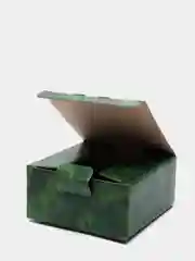 Зеленый коробка-пенал, 15 х 15 х 7 см, 15 видов