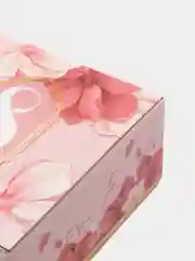 Кораллово-розовый коробка сборная "С 8 марта", плотный картон, 3 вида