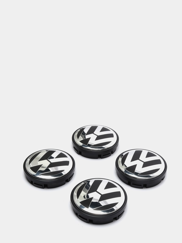Колпачки заглушки на литые диски VW 56мм 1J0 601 171 4шт / Polo / Фольксваген / Поло /