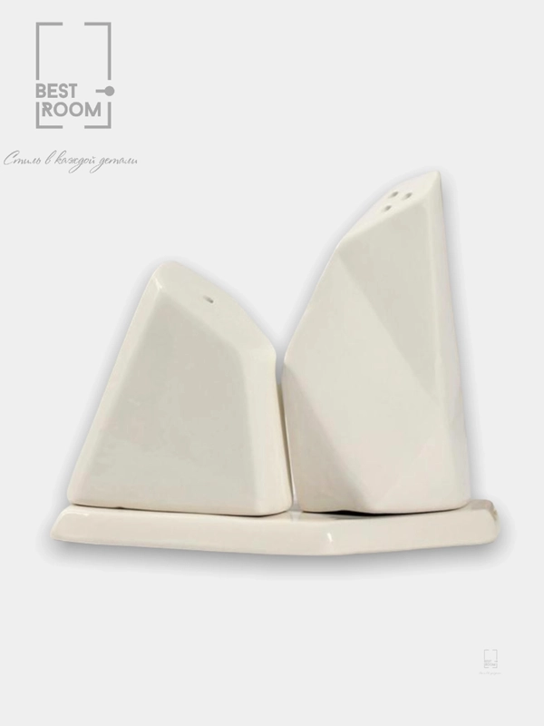 Набор солонка и перечница на подставке 13,5 х 10,5 см/ Набор для специй/ Best Room