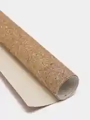 Кожзам с глиттером на тканевой основе, цвет тёмное золото
