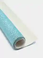 Кожзам с глиттером на тканевой основе, цвет голубой лед