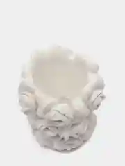 Белый кашпо "Розы"