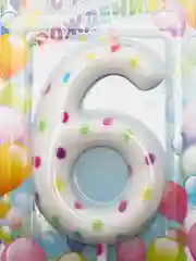 Свеча в торт на день рождения, цифра "6"