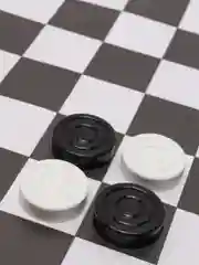 Шашки с виниловой доской, 30 х 30 см, d 3см, h 0,9 см
