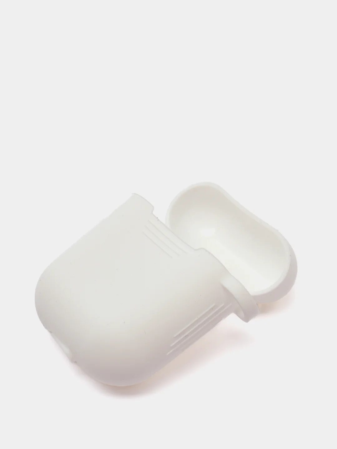 Белый чехол силиконовый для Airpods 1/2