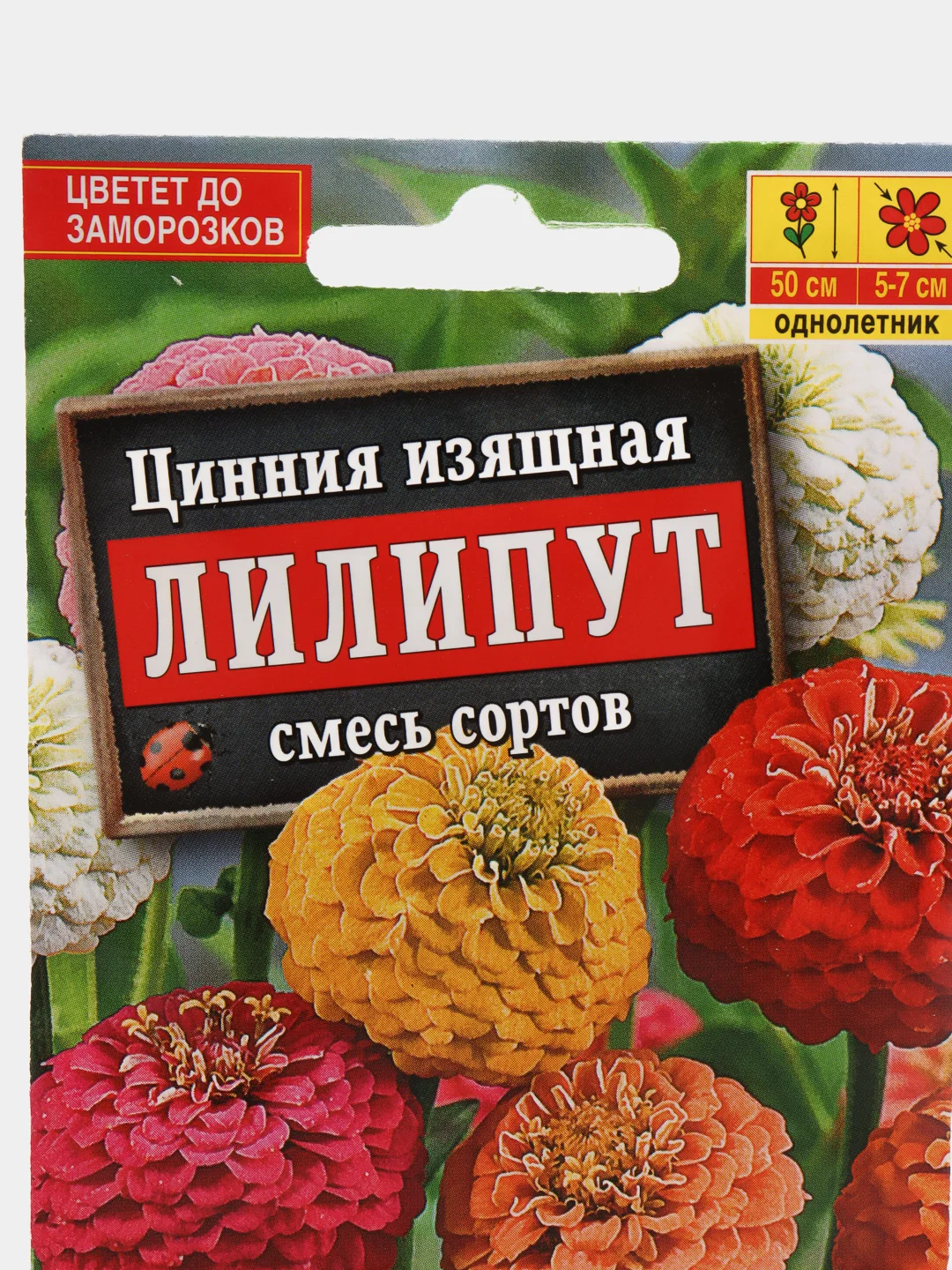 Семена цветов Цинния "Лилипут"