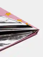 Коралловый меланж скатерть одноразовая праздничная со звездами, 1,37*1,83 м