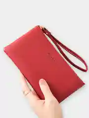 Красный кошелек женский Miyin & Classic на молнии из экокожи, 6 цветов