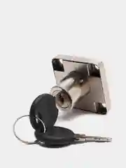 Замок мебельный хром D19 мм L22мм стандартный