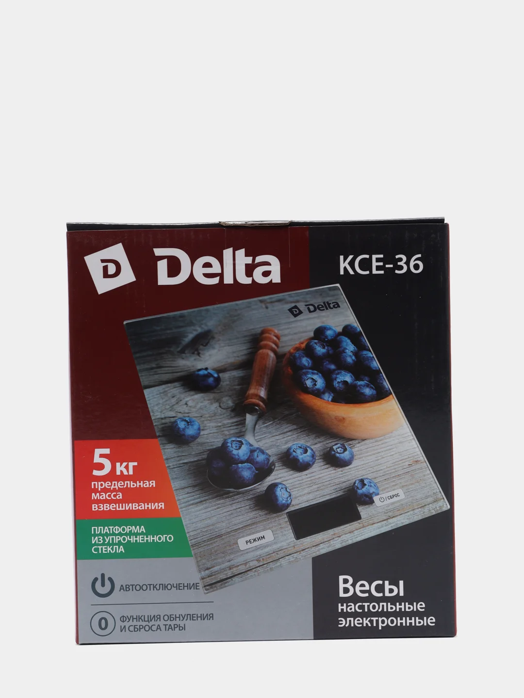 Кухонные весы Delta КСЕ-36, серый