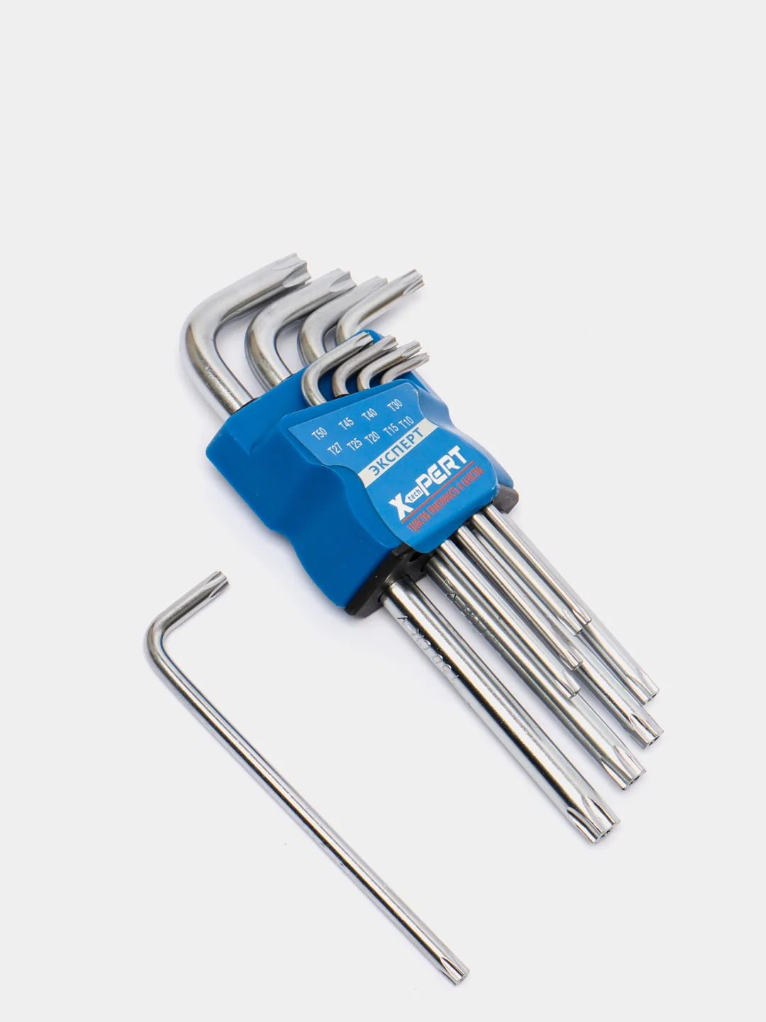 Набор имбусовых ключей TORX (ТОРКС), звездочки с отверстием, 9 предметов, 10-50 мм