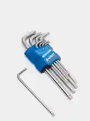 Набор имбусовых ключей TORX (ТОРКС), звездочки с отверстием, 9 предметов, 10-50 мм