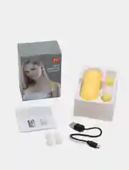 Желтый наушники беспроводные