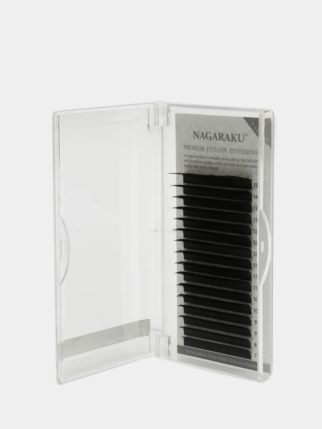 Ресницы для наращивания NAGARAKU изгиб "N" 0.12 mix