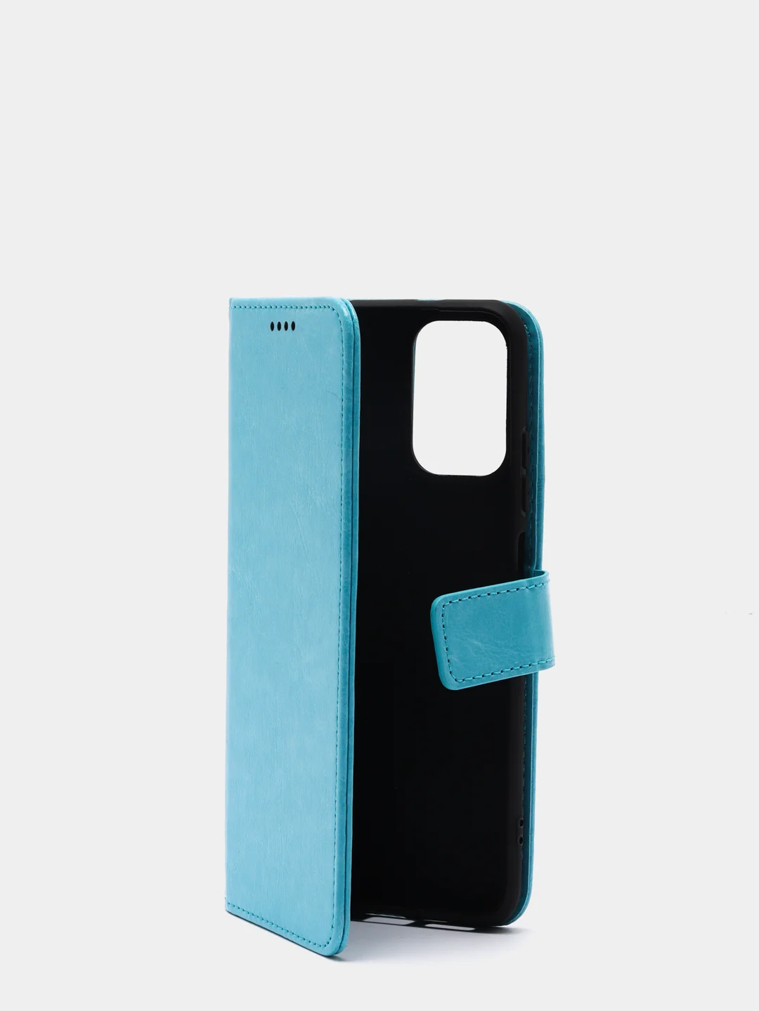 Голубой кожаный PU чехол книжка Xiaomi Redmi Note 10 4G / Redmi Note 10S, Редми нот 10