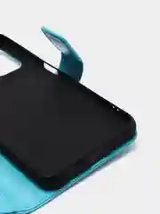 Голубой кожаный PU чехол книжка Xiaomi Redmi Note 10 4G / Redmi Note 10S, Редми нот 10