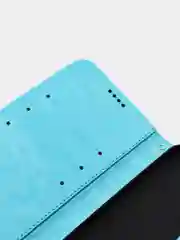 Голубой кожаный PU чехол книжка Xiaomi Redmi Note 10 4G / Redmi Note 10S, Редми нот 10
